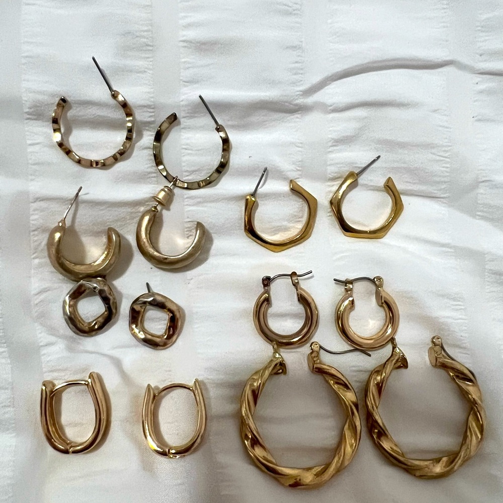 Lot of hoop earrings from urban outfitters